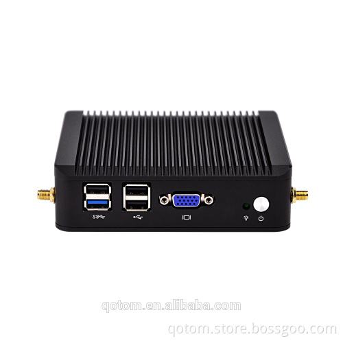 2017 New micro computer J1900 2.42G Quad core X86 Fanless Q190G4U